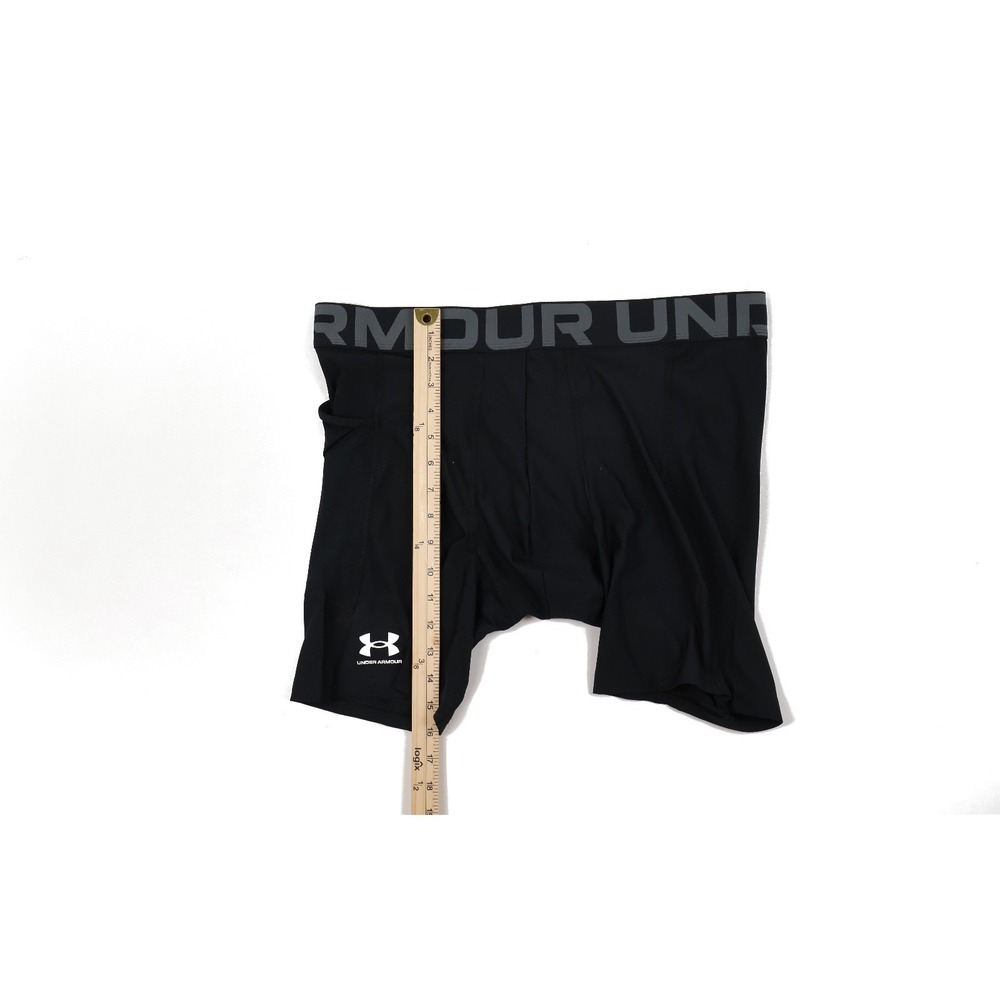 Under Armour Compression Shorts HeatGear Armour Black Solid 2XL NWT - Picture 2 of 7